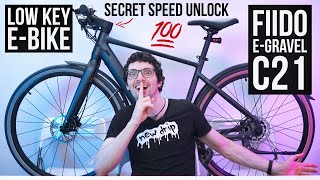LOW KEY E-Bike With 1-Click Speed Unlock - Fiido E-Gravel C21 Review &amp; Test