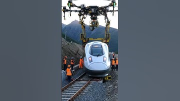 Ai Railway Construction via Drones: The Technology of the Future! #drone #automobile #technology