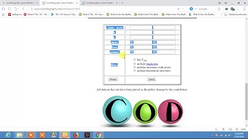 Cif file from crystallographic open database(cod and JCPDS card downloading)