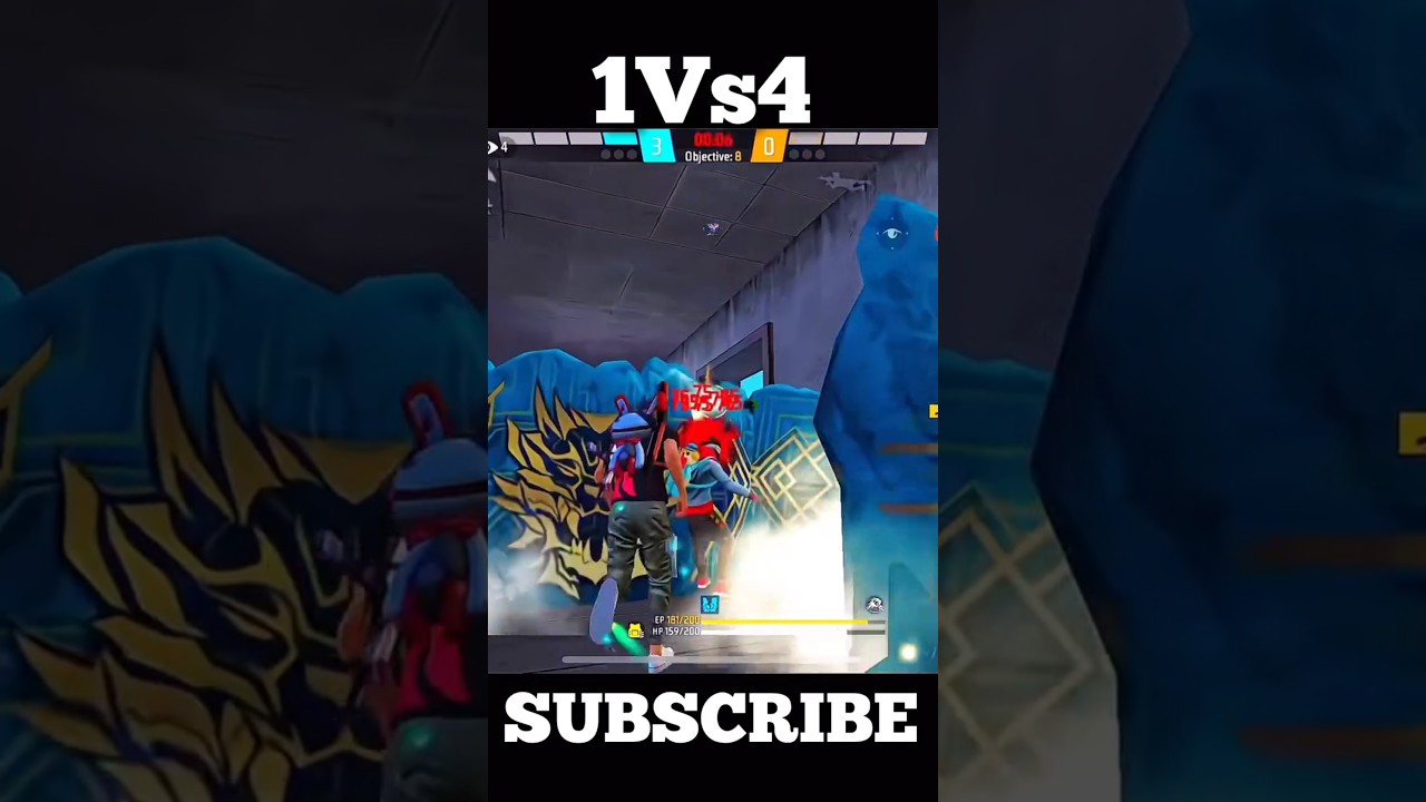 Impossible game play only headshot 1vs4 clutch in room 💥🤯 