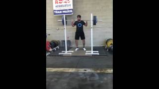 Weightlifter Squats 116 kg (255 lbs) for 8 reps
