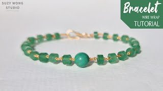 Easy Wire Wrap Bracelet Tutorial| Easy Bracelet | DIY Bracelet | DIY Jewelry| How to make