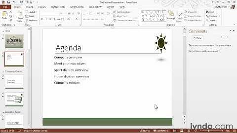 Exploring the Status bar from the Course PowerPoint 2013 Essential Training