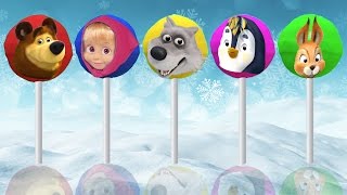 Masha And The Bear Lollipop Finger Family Song Daddy Finger Rhyme