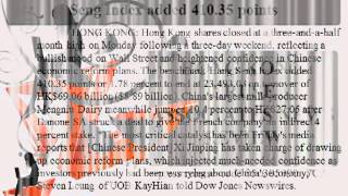 Hong Kong shares end 178pc higher, Hang Seng Index added 410.35 points