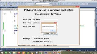 Part  3 Polymorphis Use windows application
