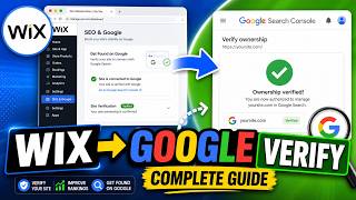 How to authorize Wix site verification for Google Search - Complete Guide Update