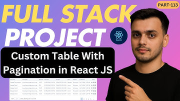 #113 Table in Reactjs | Table Pagination in Reactjs | React Bootsrap Table Next | React JS Project