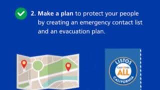 California Listos 5 Easy Steps to Be Prepared!
