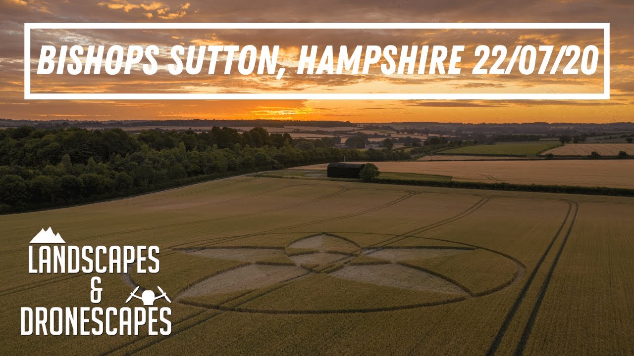 Sunrise at Scrubbs Lane, Bishops Sutton Crop Circle 22/07/20 [4K]
