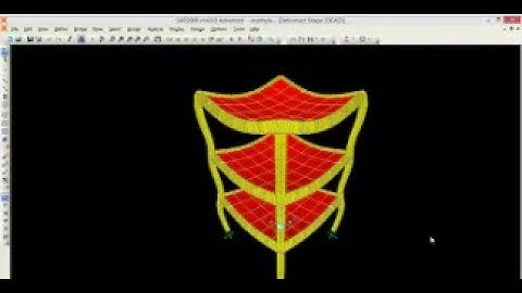3 Storey Frame Analysis in SAP2000
