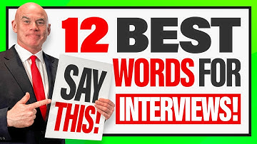 12 BEST WORDS FOR JOB INTERVIEWS! (How to DESCRIBE YOURSELF in an INTERVIEW!) INTERVIEW TIPS!
