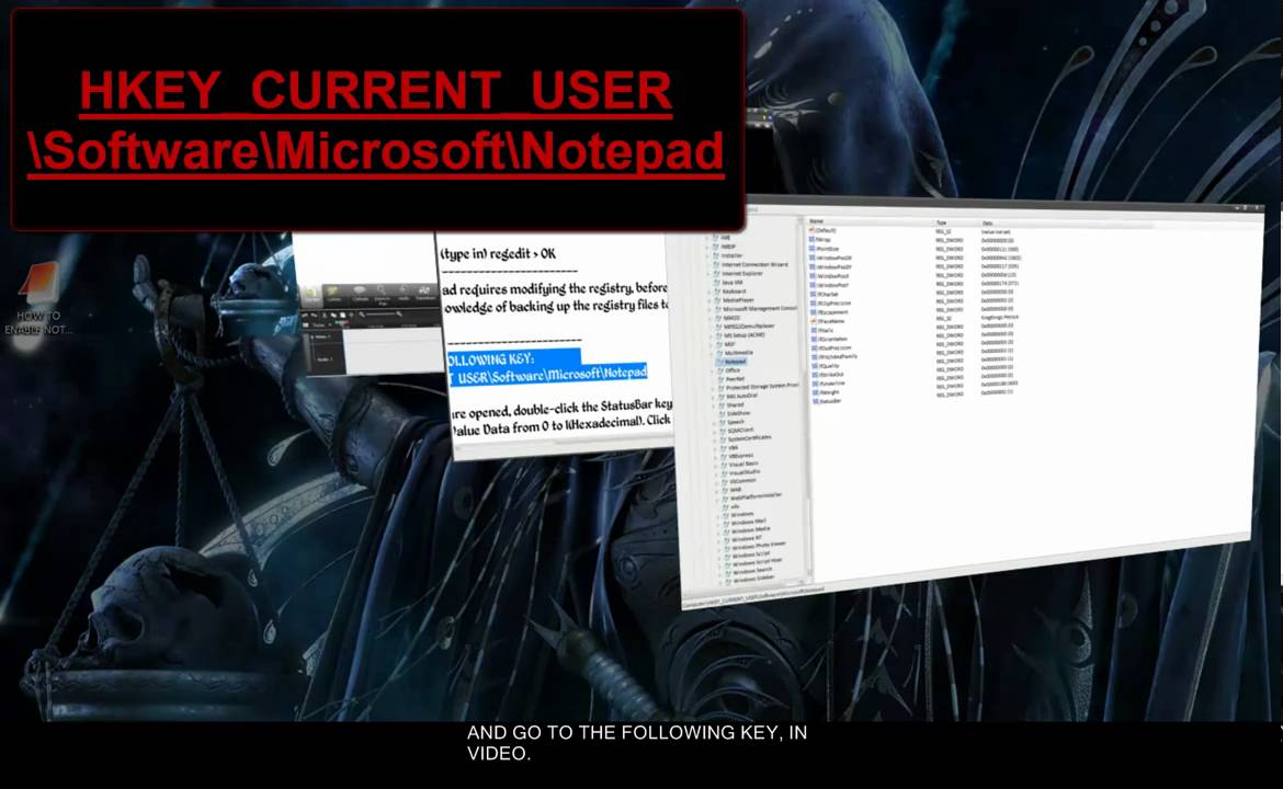 HowTo: Enable Notepad StatusBar (BEST with DETAILS) [HD]