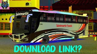 BUS SIMULATOR INDONESIA | SAINT MARTIN TRAVELS BUS SKIN FOR FIRST BUS | BD PRO DRIVERS | FTR SWAG | screenshot 5
