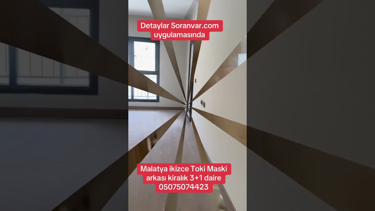 Malatya İkizce TOKİ’de Geniş 3+1 Kiralık Daire! Kaçırmayın
