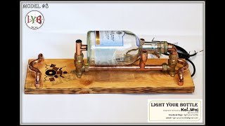 Steampunk Copper Bottle Lamp -- Model #8 - Dalwhinnie Drum Wall" screenshot 5