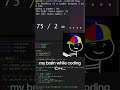 day 1: speed running learning c++ #coding #softwareengineer