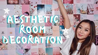 DIY AESTHETIC PHOTO WALL COLLAGE | trendy   aesthetic ♡︎