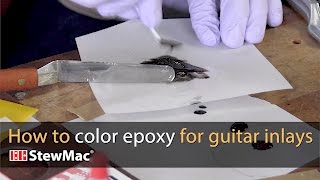 how to color epoxy for guitar inlays