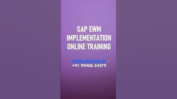 sap ewm online training