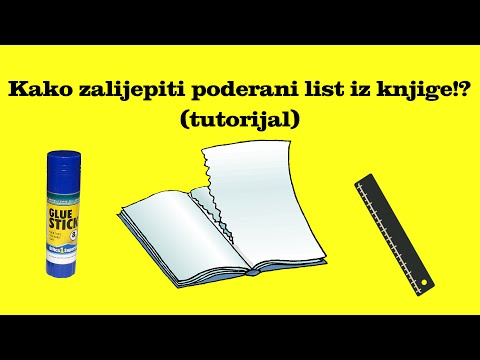 Video: Kako Zalijepiti Knjigu