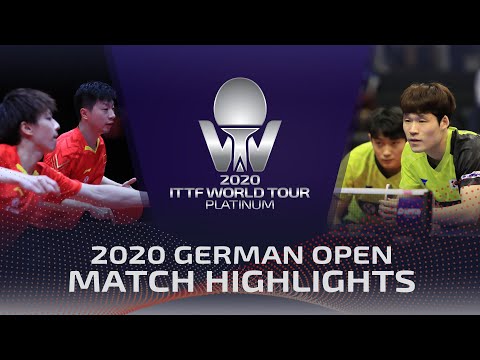 Lin Gaoyuan/Ma Long vs Cho Daeseong/Jang Woojin | 2020 ITTF German Open Highlights (Final)