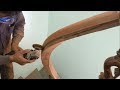 Amazing Techniques Especially Making Curved Handrail For Wooden Stairs You Have Never Seen (Part 2) Amazing Techniques Especially Making Curved Handrail For Wooden Stairs You Have Never Seen (Part 2)