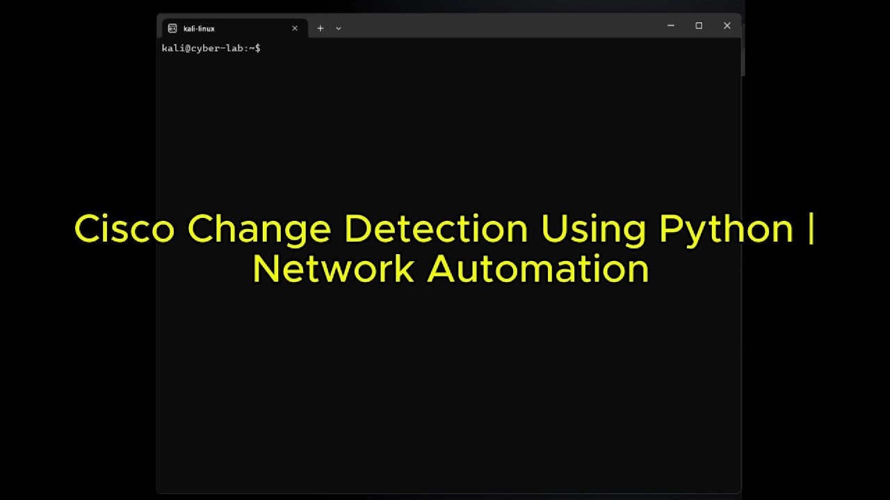 Cisco Change Detection Using Python | Network Automation - YouTube