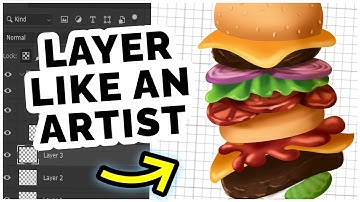 How to Use Layers (like Burgers) 🍔 Digital Art for Beginners