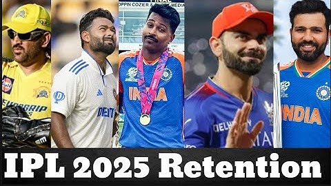 IPL 2025 Retention: MS Dhoni, Rohit Sharma, Virat retained; Pant, lyer released. Know Top Highlights