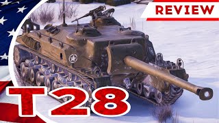 T28 TANK DESTROYER | U.S.A. TIER VIII LVL REVIEW | WORLD OF TANKS BLITZ | WORLD OF AD