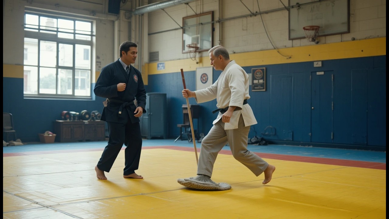 He Mocked the Cleaning Lady in Front of the Gym — One Move Changed Everything