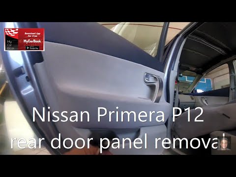 nissan-primera-p12-(2001-2007)-rear-door-panel-removal