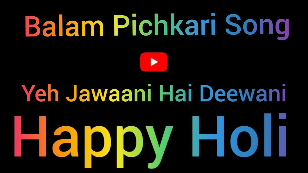 holi cover photos for facebook from yeh jawani deewani