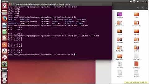 Ubuntu Lesson 4: Cat Command - Tutorial For Beginners