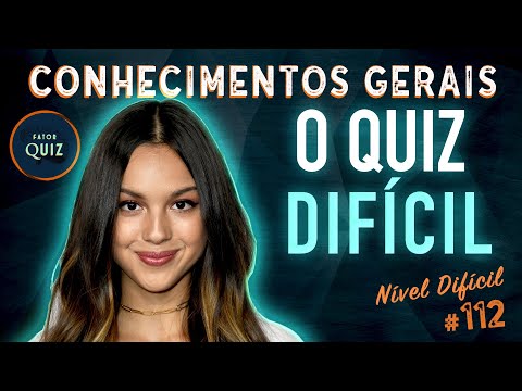 QUIZ CONHECIMENTOS GERAIS DIFÍCIL