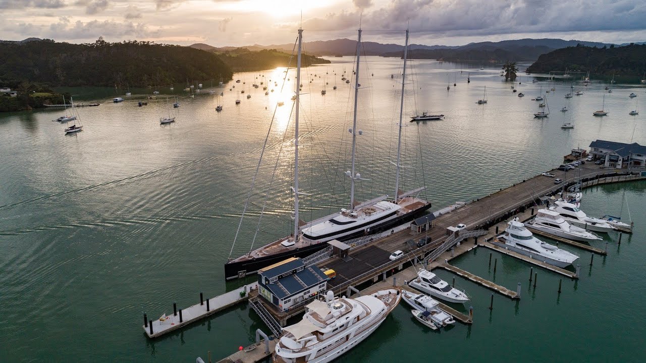 superyacht in opua