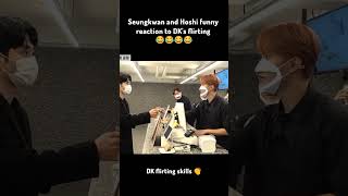 Seventeen DK flirting with the counter staff😂||#seventeen #shorts #funny #dk #kpop