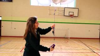 Test of CanSat in Sports Hall with Helium