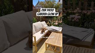 A patio garden glow up #gardening #newbuildgarden #gardenfurniture #gardentransformation #garden