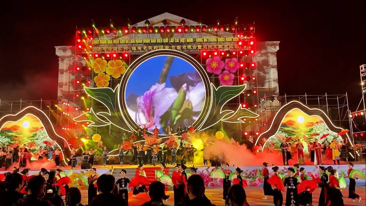 Chào Xuân Biên Giới 2026 | Văn Nghệ Việt – Trung Tại Lào Cai