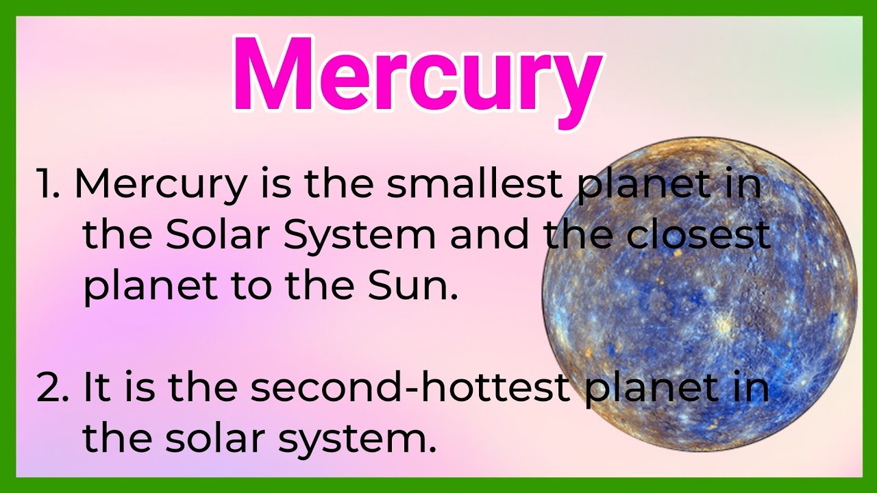 essay on mercury in 500 words