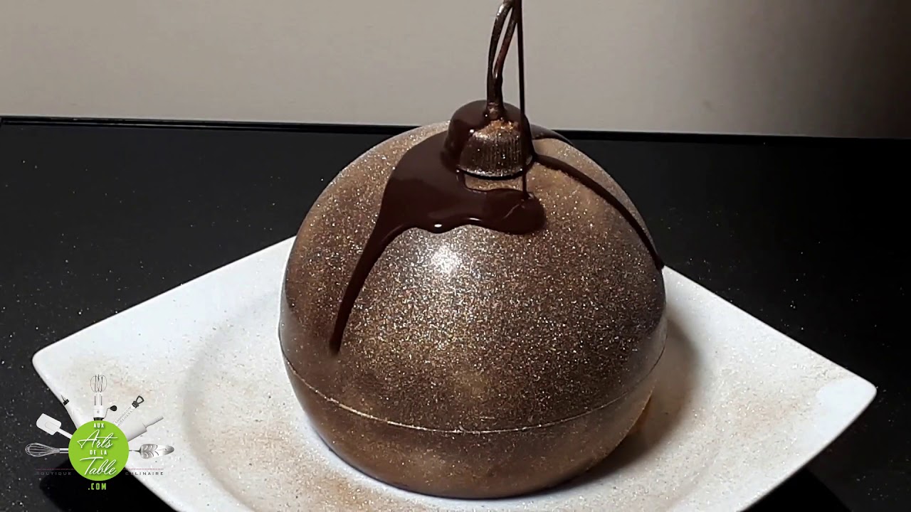 Recette - Boules de Noël au chocolat noir et au caramel en vidéo 