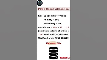 PDSE File Space Allocation #dataset ##supercomputer #beginners #tutorial #viralvideo #youtube #short