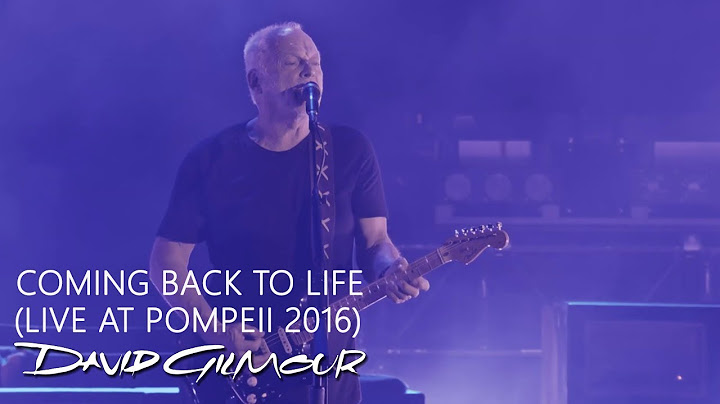 David Gilmour - Coming Back To Life (Live At Pompeii)