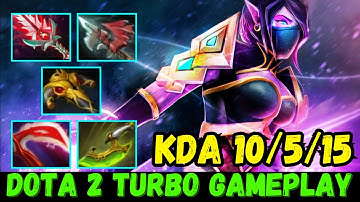 [Turbo Mode] Dota 2 Templar Assassin Hard Carry High Burst Damage, Fast Farm, Full Domination