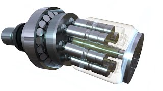 How do axial piston pumps work and where are they used?