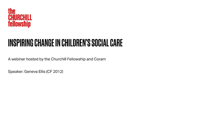 Webinar: Inspiring change in children's social car...