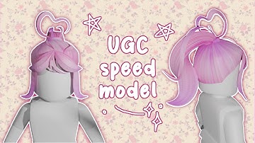 ✧.* UGC concept speedmodel! | Blender 3d model | roblox hair