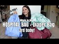 WHATS IN MY HOSPITAL BAG / DIAPER BAG | 3rd Time Mom | Felicia Keathley